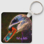 リーガルスワン抽象芸術自然 キーホルダー (裏面)