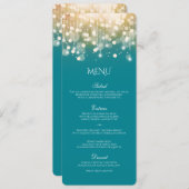 リーガルターコイズと金ゴールド《写真》ぼけ味灯 メニュー (正面/裏面)