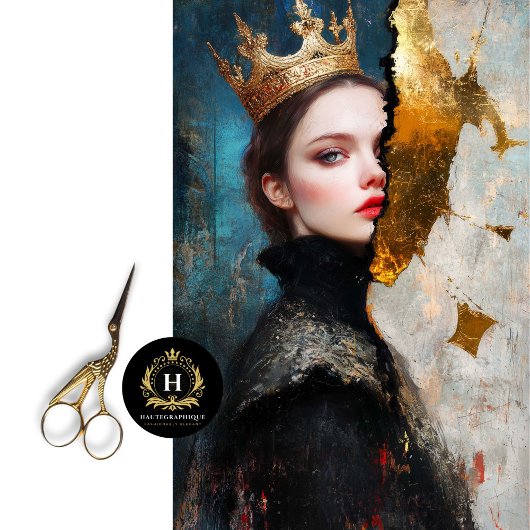 リーガルダークネス抽象芸術クイーンデクページ 薄葉紙