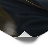 リーガルドッグゼネラルポートレートカスタムデジタルヴィンテージ ポスター (コーナー)