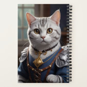 リーガルナイトアメリカンショートヘア威厳のあるネコ ノートブック (裏面)