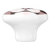 リーガルバラ幾何ライオンヘッド セラミックノブ (側面)