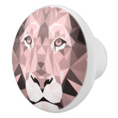 リーガルバラ幾何ライオンヘッド セラミックノブ (右)