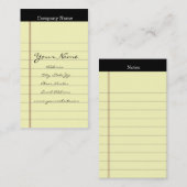 リーガルパッドの名刺 名刺 (正面/裏面)