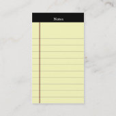 リーガルパッドの名刺 名刺 (裏面)