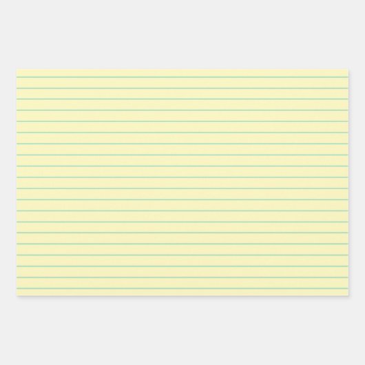 リーガルパッドの折り返し紙 ラッピングペーパーシート (正面)