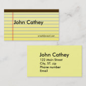 リーガルパッドデザイナー名刺 名刺 (正面/裏面)