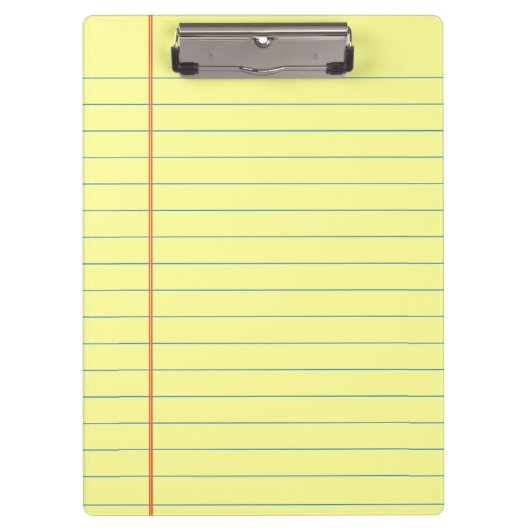 リーガルパッドパターン クリップボード (正面)