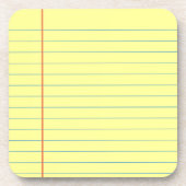 リーガルパッドパターン コースター (正面)