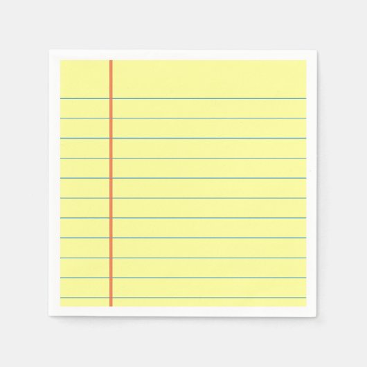 リーガルパッドパターン スタンダードカクテルナプキン (正面)