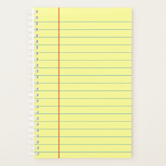 リーガルパッドパターン プランナー手帳 (正面)