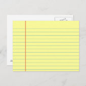 リーガルパッドパターン ポストカード (正面/裏面)