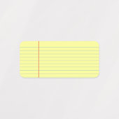 リーガルパッドパターン ラベル (デザイン1)