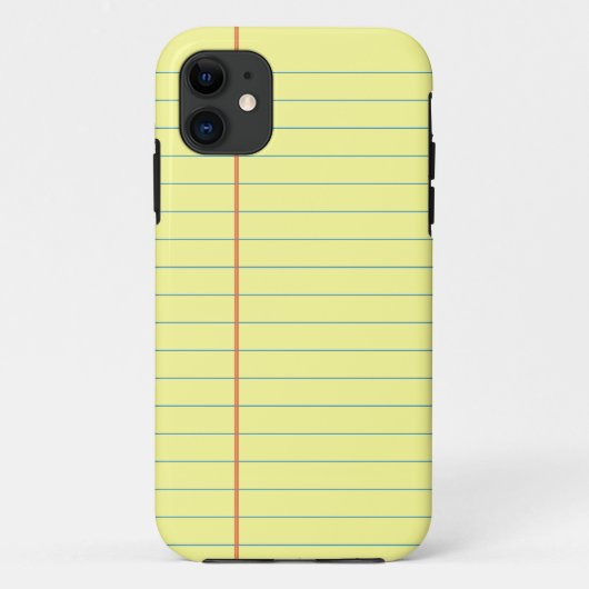 リーガルパッドパターン Case-Mate iPhoneケース (裏面)