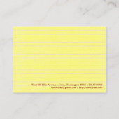 リーガルパッド 名刺 (裏面)