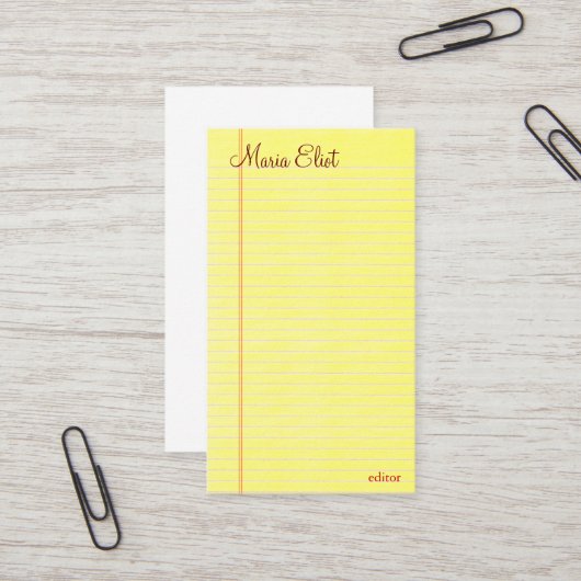 リーガルパッド 名刺 (正面/裏面インサイチュ)