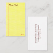 リーガルパッド 名刺 (正面/裏面)