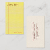 リーガルパッド 名刺 (正面/裏面)