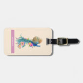 リーガルパーソナライズされたピーコック ラゲッジタグ (正面横)