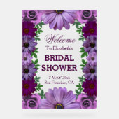 リーガルパープルフローラブライダルシャワー アクリルサイン (正面)