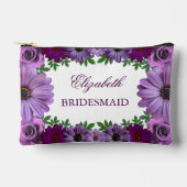 リーガルパープルフローラ結婚ズ アクセサリーポーチ (正面)