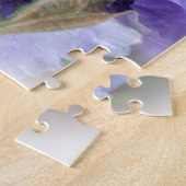 リーガルヒゲ虹彩 – 紫と白 ジグソーパズル (側面)