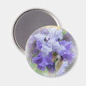 リーガルヒゲ虹彩 – 紫と白 マグネット (正面/裏面)