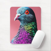リーガルピジョンマジェリーヴィッドリアリスティックバードポートレート マウスパッド (マウス)