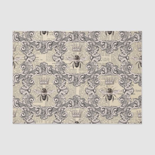 リーガルフィリークイーンビーオンヴィンテージ新聞 薄葉紙 (正面)