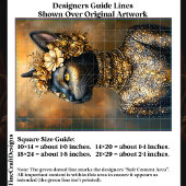 リーガルブラックキャット金ゴールドポートレートEB3Lデコページ 薄葉紙