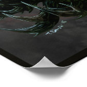 リーガルブラックドラゴンヘッド – フルカラー ポスター (角)