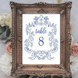 リーガルブルー | ヴィンテージバロック様式 テーブルナンバー