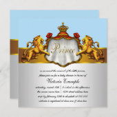 リーガルベビーブループリンスベビーシャワー招待状 招待状 (正面/裏面)