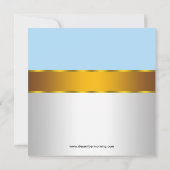 リーガルベビーブループリンスベビーシャワー招待状 招待状 (裏面)