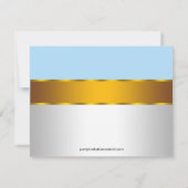 リーガルベビーブループリンスベビーシャワー 招待状 (裏面)