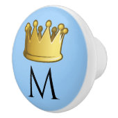 リーガルモノグラムクラウンパウダーブルー セラミックノブ (右)