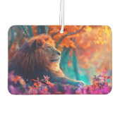 リーガルライオンインエンチャントフォレストデザイン カーエアーフレッシュナー (裏面)