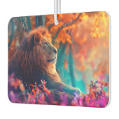 リーガルライオンインエンチャントフォレストデザイン カーエアーフレッシュナー (左)