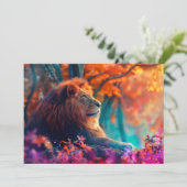 リーガルライオンインエンチャントフォレストデザイン カード (スタンド正面)