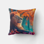 リーガルライオンインエンチャントフォレストデザイン クッション (裏面)