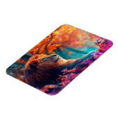 リーガルライオンインエンチャントフォレストデザイン マグネット (左側)