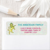 リーガルライオンレトロ70sネームブライト差出人住所 ラベル (インサイチュ)