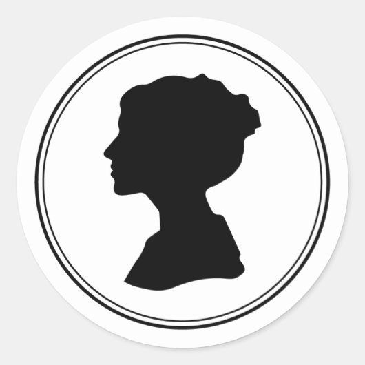 リーガルリージェンシー結婚ズエンベロープステッカー ラウンドシール (正面)