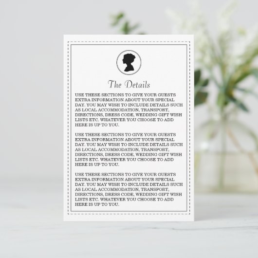 リーガルリージェンシー結婚ズ詳細カード エンクロージャーカード (スタンド正面)