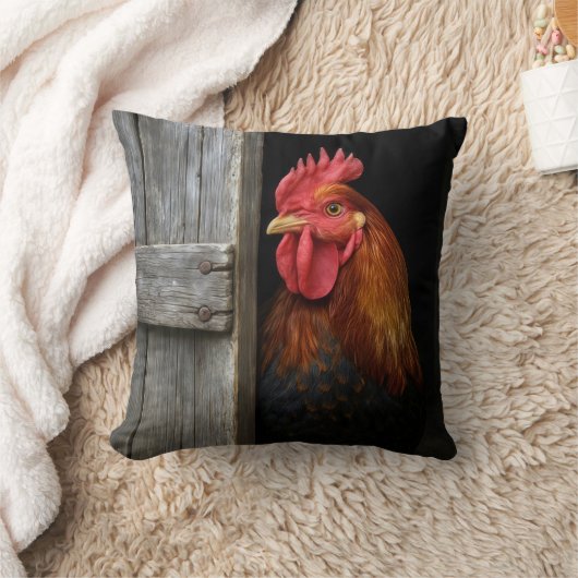 リーガルルースターピーキングのまわりにバーンドア クッション (ブランケット)