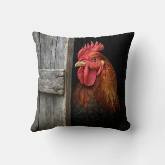 リーガルルースターピーキングのまわりにバーンドア クッション (裏面)