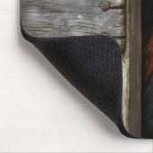 リーガルルースターピーキングのまわりにバーンドア マウスパッド (コーナー)