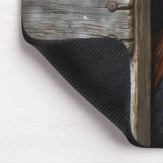 リーガルルースターピーキングのまわりにバーンドア マウスパッド (コーナー)