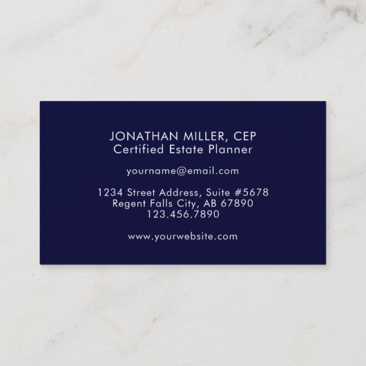 リーガルロゴ名刺 名刺 (裏面)