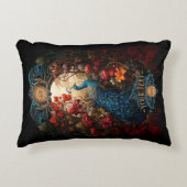 リーガルヴィンテージビクトリアン孔雀 アクセントクッション (正面)